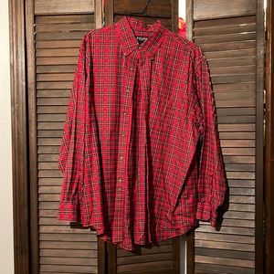 Brooks Brothers, size XL, non-iron red plaid